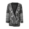 White Pearl Nailed Big Size Blazer Women V-neck Long Sleeve Loose Fit Jacket Tide Spring Autumn 7C274100