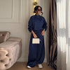 Casual Coats Pants Sets Women Loose Long Sleeves Single Breasted Elastic Waist Knot Suits Female Spring Solid Set Lady