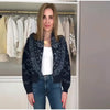 Geometric Printed Knitted Jackets For Women Autumn Long Sleeve Sweater Coats Single Breasted Lady Street Chic Tops