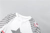 Stars Print 2 Piece Set Women Autumn O-Neck Full Sleeve Crop Tops+Leggings Matching Basic Streetwear Sporty Outfits
