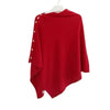 Large Shawl for Womens Spring and Autumn Versatile Diagonal Buckle Loose Cape Knitted Shawls