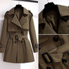 Spring Autumn Trench Coat Women Korean Double Breasted All-Match Casual British Style Short Windbreaker Female Outerwe
