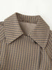 Chic Plaid Loose Women's Trench Coat Vintage Turndown Collar Double Breasted Lace-up Lady Jacket Autumn Female Outwear