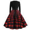 Harajuku Vintage Woman Music Note Print Elegant Party Dress Casual Women's Retro Long Sleeve Spring Autumn Midi Dresses