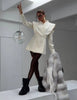 Women White Wide Shoulder Blazer Coat Chic Full Sleeve V-neck Waist Cinching Hollow Out Coats Lady Spring Autumn Outwear
