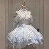 Autumn Vintage Elegant Y2K Velvet Off Shoulder Dress Bow Bodycon Mini A-line Women Evening Party Subculture Lolita