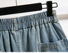 High Waist Casual Denim Skirts Women Vintage Style Single-breasted Basics Female A-line Long Skirts B3848