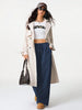 Women's Retro Corduroy Cargo Pants Casual Drawstring Straight Sports Pants Drape Daily Commuting Wide Leg Pants