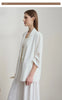 Minimalist Women's Blazer Mujer Autumn Solid Loose Seven-quarter Sleeve Lapel Button Commuter Suit Jacket 12512019