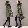 Zipper Pockets Design Plus Size Jacket Women Winter Collar Hooded Parka Clothing Elegant Slim Warm Thick Female Coat