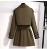 Spring Autumn Trench Coat Women Korean Double Breasted All-Match Casual British Style Short Windbreaker Female Outerwe