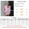 Loose Pink Satin 2 Piece Sets Women Outfit Elegant Long Sleeve Blazer With Mid Waist Mini Skirts Set Female