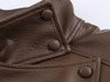 Solid Leather Moto Jacket For Women Winter Turtleneck Retro Coats Asymmetry Elegant Vintage PU Jackets
