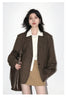 Retro Women Blazers Korean Casual Laple Loose Solid Office Lady Suit Jackets Female Clothing Spring Autumn