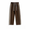 Plus Size Striped Streetwear Baggy Straight Trousers Joggers Sweatpants Hip Hop Women Elastic High Waist Wide Leg Sports Pants