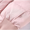 Zipper Cotton Quilted Puffer Jacket Women Furry Hooded Long Sleeve Slim Casual Female Coat Winter Outerwear Chic Lady Coats