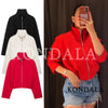 Women Minimalist Chic Pleated Zipper Jacket Early Autumn/Fall Street Elegant Jacket Commute Leisure Jacket