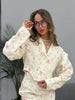 Floral Print Blazer Women's Skirt Set Elegant Cropped Jacket Mini Skirt Two Piece Set Spring Business Casual Outfit
