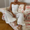 Loose Satin Lantern Pants High Waist Elastic Crepe Loose Bloomers Elegant Long High Waist Trousers Women