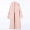 023 Autumn/Winter Lazy Style Loose Knee Length Thickened Pure Imitation Mink Fleece Knitted Sweater Cardigan Coat Women's Coat
