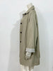 Retro Patchwork Stripes Women's Mid-Length Polo Collar Single-Button Coat Spring Korean Style Oversize Coats