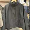 Spring Women's Windproof Stand Collar Jacket Cocoon Jacket with Hood Short Overcoat Simple and Versatile Solid Thin Coat