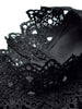 Women's Velvet Maxi Dress Hollow out Stand Collar Half Sleeve Elegant Party Spring
