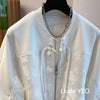 Ladies Short Jacket Spring Autumn Round Neck Lady Baseball Outerwear Versatile Loose Korean Version Women's Coat