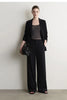Wide Pants Woman Autumn Pleated Breathable Casual Trousers Loose Versatile Middle-aged Women's Clothing 12623019