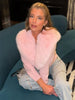 Knit Fluffy Cardigan Sweater Women's Ribbed Long Sleeve V-Neck Fluffy Elegant jacket Coat Female Knitwear Cardigan