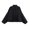 Women Bomber Jackets Suede Texture Coats Turn-down Collar Long Sleeve Loose Vintage Female Outerwear Chic Top Streetwear