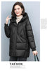 Hooded Cotton Coat Women's Mid-Length Winter Jackets Elegant Mother's Parkas Padded Jacket Thick Down Padded Jacket Vintage