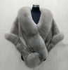 White Fur Shawl Jacket Women's Autumn Winter Faux Mink Fox Fur Dress Cheongsam Cloak Coats Thicken Warm Short Outwear