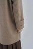 Lamb Wool Collar Duffle Coat Women Long Wool-Like Overcoat Elegant Loose Fit Warm Winter Outerwear Clothing