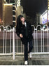 Ladies Coats Autumn/Winter Thickened Warm Solid Hooded Single Row Cow Horn Button Academy Style Woolen Coat Women's Clothing