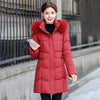 Women's Down Cotton Jacket Comfortable Elegant Ladies Winter Parka Coat Loose Temperament Lady Cotton Padded Outerwear