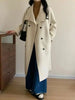 Double-Sided Cashmere Coat For Women In Autumn And Winter, Hepburn Style Woolen Long Coat