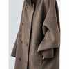 Double-Sided Cashmere Coat For Women In Autumn And Winter, Hepburn Style Woolen Long Coat