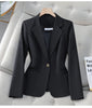 Spring Autumn Long Sleeve Blazer Women Coat Ladies Business Work Suit Jackets Korean Single Button Blazer Female Outerwear