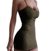 Women Dress For Evening Party Dress Sexy Slim-fit Solid Color Women Suspender Dress for Party