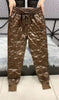Autumn Winter Cotton Trousers Women's Snow Waterproof Warm Pants Winter Drawstring Thicken Casual Harem Pants