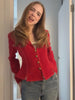 Women Vintage Tweed Blazer Lapel Collar Full Sleeves Single Breasted Slim Fit Peplum Cropped Coat Fall Winter Elegant Outerwear