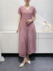 Bud Elegant Dresses for Women Autumn Pleated Casual Solid Color Party Formal Occasion Dresses
