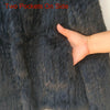 Winter Women Turtle neck Warm Knitted Natural Fur coat Long Sleeve Female Warm Winter Genuine Fur Jacket Thick Outwear