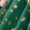 Sequins Star Print Christmas Dress Women's Tie Shoulder Strap Tiered A-Line Tulle Dress for Party Evening Gown Vestidos