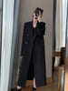 Korean Style Chic Office Lady Long Blazers Elegant Double Breasted Blazer Jacket Women Streetwear Trench Coat