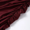 Sexy Pleated Ribbon Short Dress Women Solid Long Sleeve Slim Empire Hip Package Party Dress Spring Night Club Robe