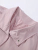 Retro Pink Women Trench Coat Stand Collar Button Design Cuffs Tightened Pocket Long Outerwear Spring Fall Elegant Lady Outfit