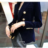 Small Suit Short Coat for Women Autumn and Winter Velvet Slim Fit All-Matching Double-Breasted Long Sleeve Solid Color Suit