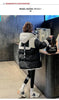 Black Medium Long Parker Cotton Jacket Women's Winter Korean Version Loose Down Cotton Splicing Hooded Coat Warm Top